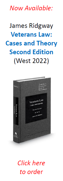 Veterans Law: Cases and Theory (2nd ed.)